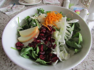 The Seasonal Salad appetizer...a generous offering.